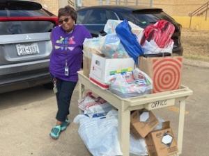 Blackshear Elementary School Supply Drop Off.