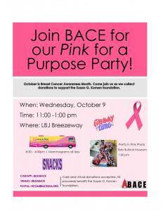 2024 PINK AWARENESS MONTH EVENTS