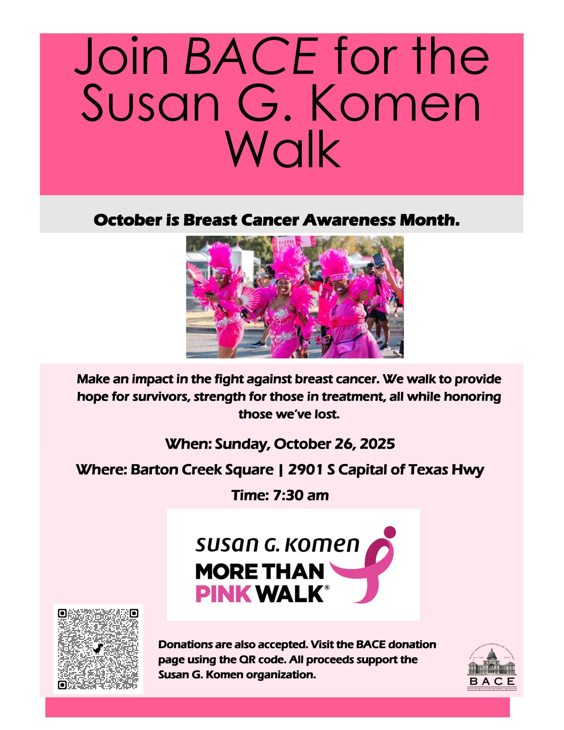 BACE Walks for Breast Cancer Awareness 2025