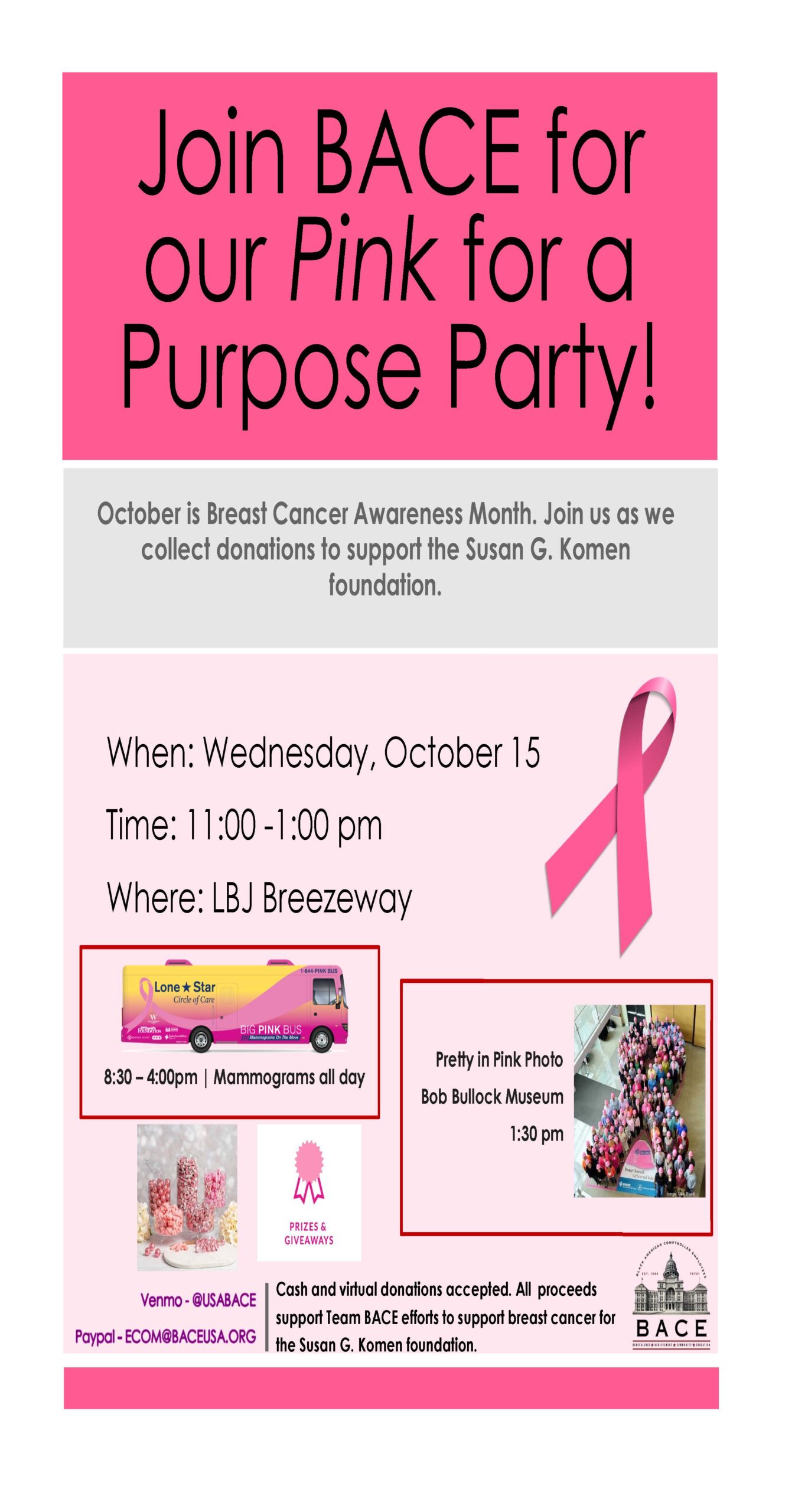 BACE 2025 Pink for a Purpose Party!